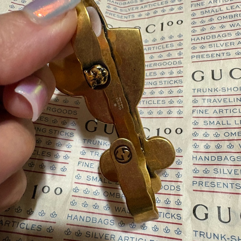 Gucci love kills Multicolor Beaded Heart and Sword c